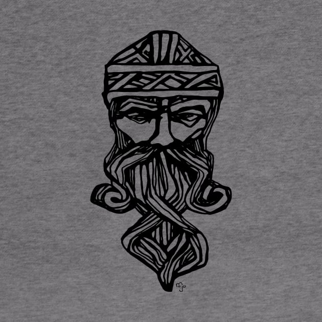 Norse Viking Valhalla Theme (Black) by Art By Mojo